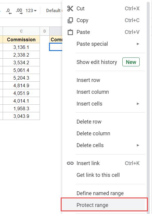 Cách khóa các ô trong Google Sheets 
